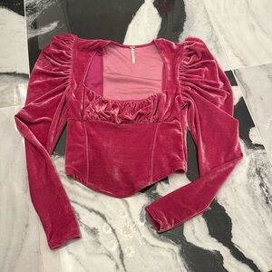 Free people velvet top